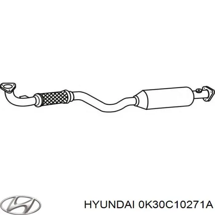 Прокладка головки блока циліндрів (ГБЦ) 0K30C10271A Hyundai/Kia