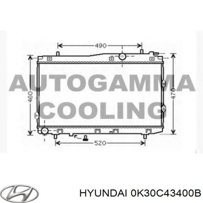 Купити 0K30C43400B Hyundai/Kia Головний гальмівний циліндр