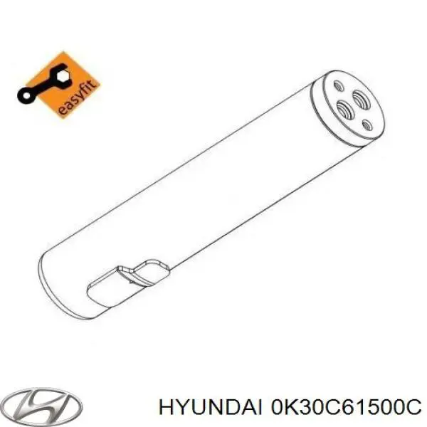 0K30C61500C Hyundai/Kia ресивер-осушувач кондиціонера