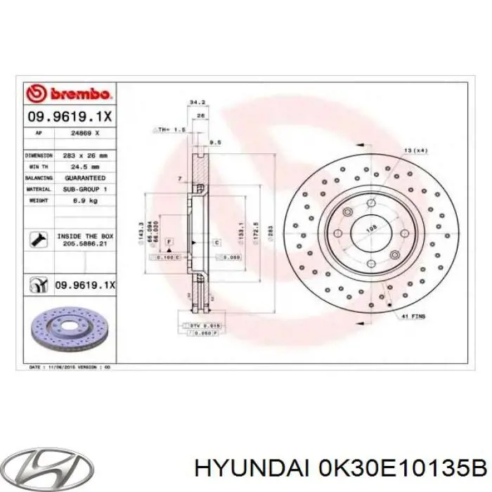 Купити 0K30F10135 Hyundai/Kia Болт гбц