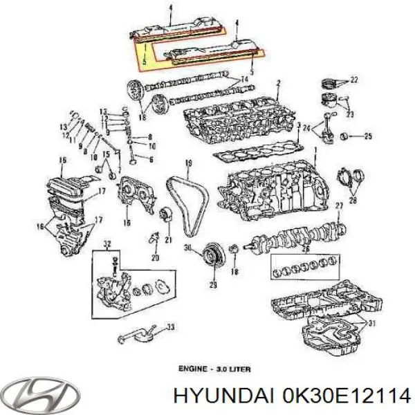 Сухар клапану Hyundai/Kia 0K30E12114 ціна, від 0.39 USD