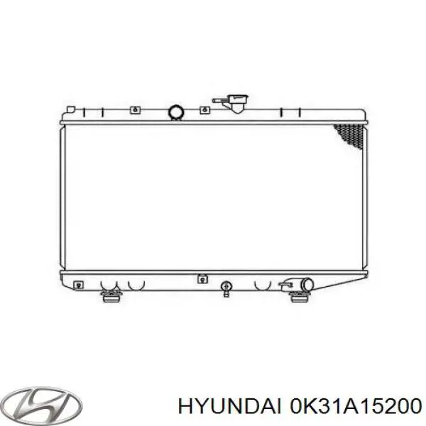 0K31A15200 Hyundai/Kia Радіатор охолодження двигуна