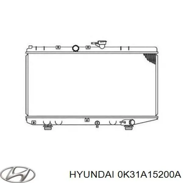0K31A15200A Hyundai/Kia радіатор охолодження двигуна