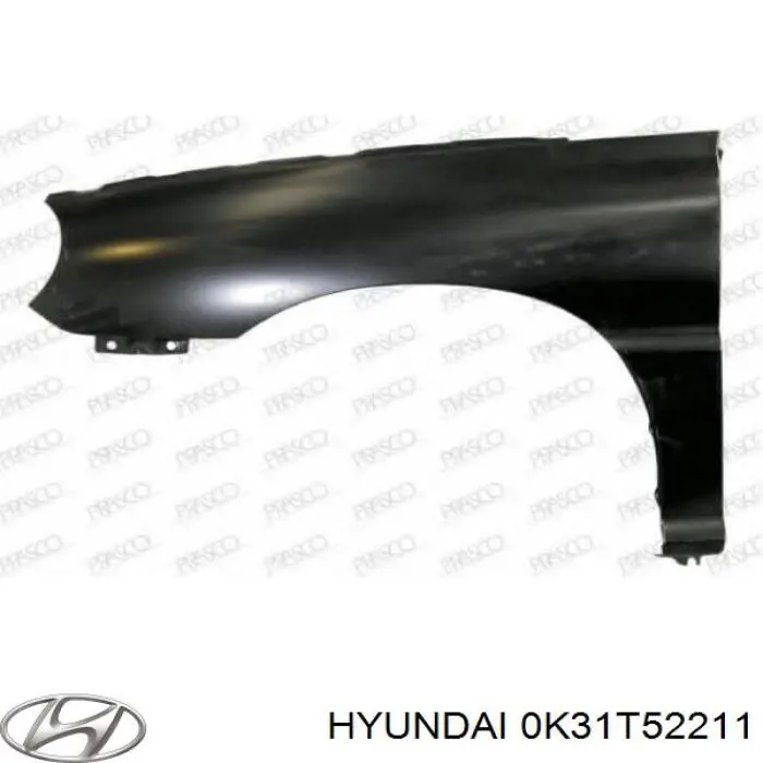 Купити 0K31T52211 Hyundai/Kia Крило переднє ліве