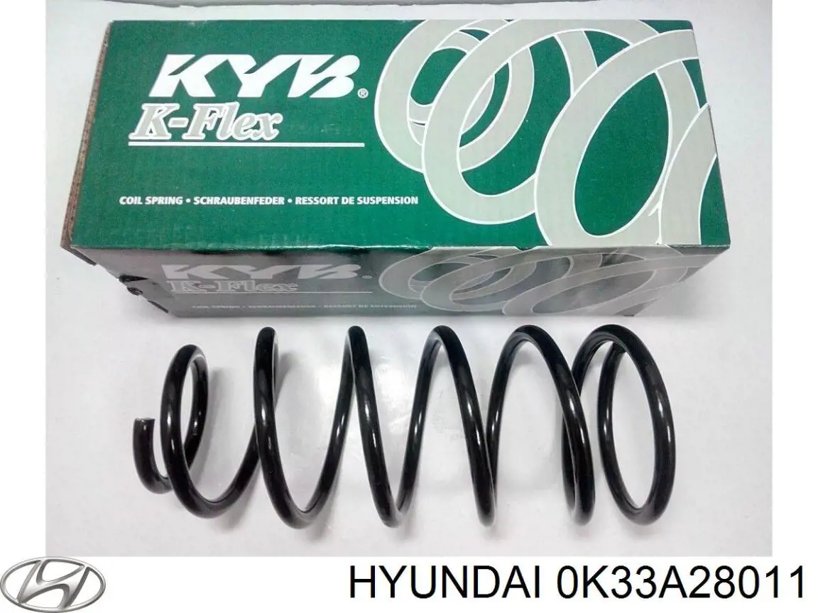 0K33A28011 Hyundai/Kia Пружина підвіски задня