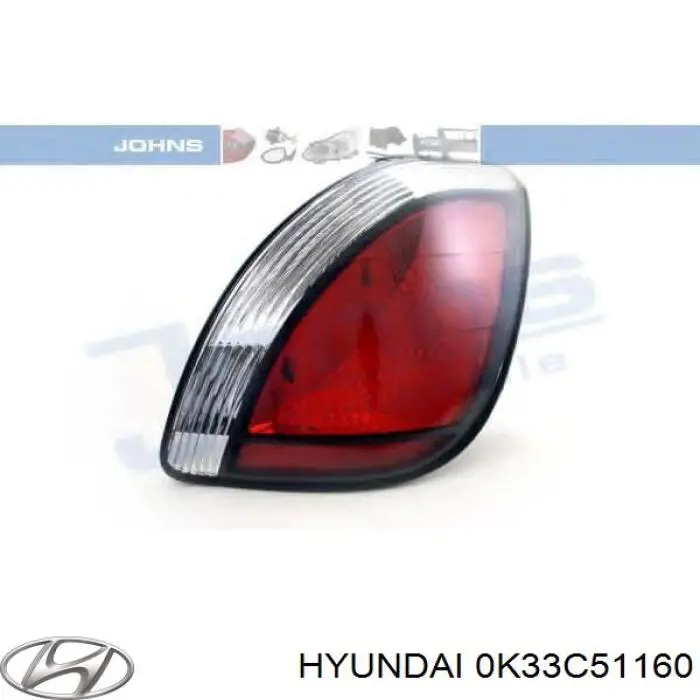 Ліхтар задній лівий Hyundai/Kia 0K33C51160 ціна, від 38.77 USD