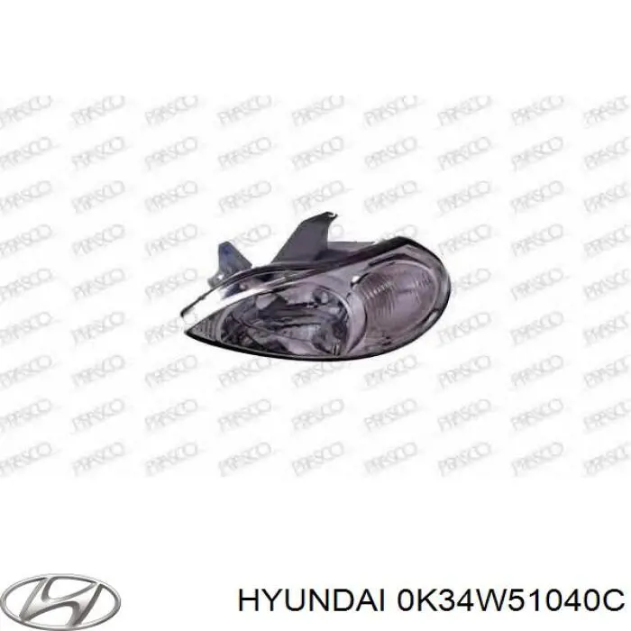 Купити 0K34W51040C Hyundai/Kia Основна фара в зборі ліва