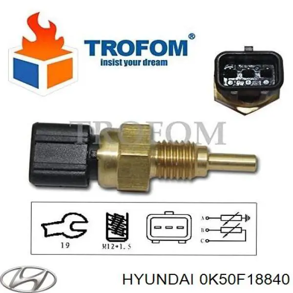 ADG07260 Blue Print Покажчик температури охолоджуючої рідини
