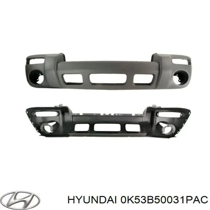 0K53B50031PAC Hyundai/Kia Бампер передній в зборі