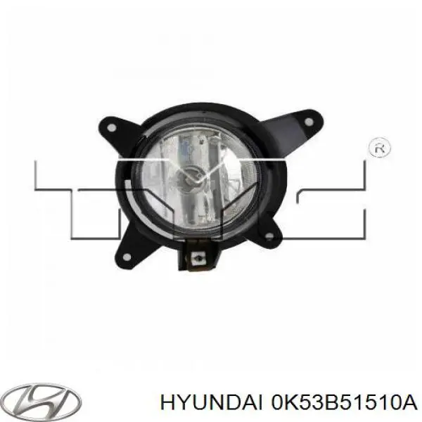 Туманка права Hyundai/Kia 0K53B51510A ціна, від 9.34 USD