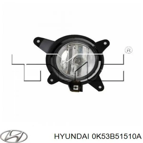 0K53B51510A Hyundai/Kia Фара протитуманна, права