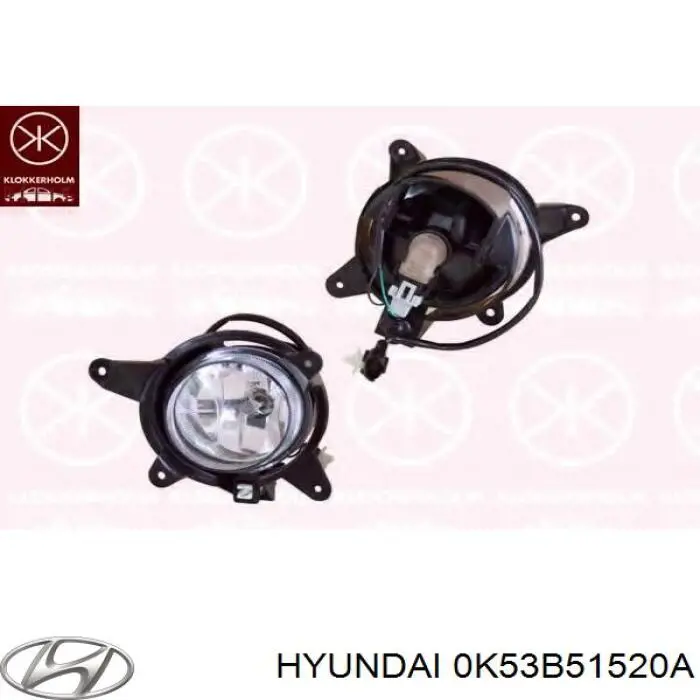 0K53B51520A Hyundai/Kia Фара, ліва