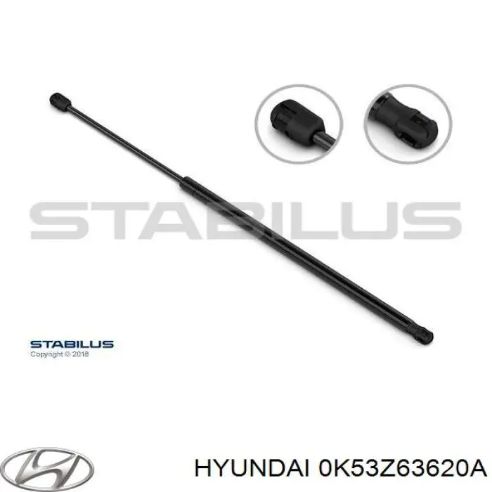 Купити 0K53Z63620A Hyundai/Kia Амортизатор двері багажника
