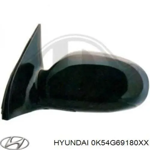 0K54G69180XX Hyundai/Kia Дзеркало заднього виду, ліве