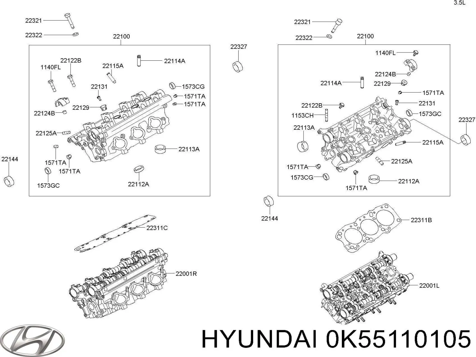  0K55110105 Hyundai/Kia