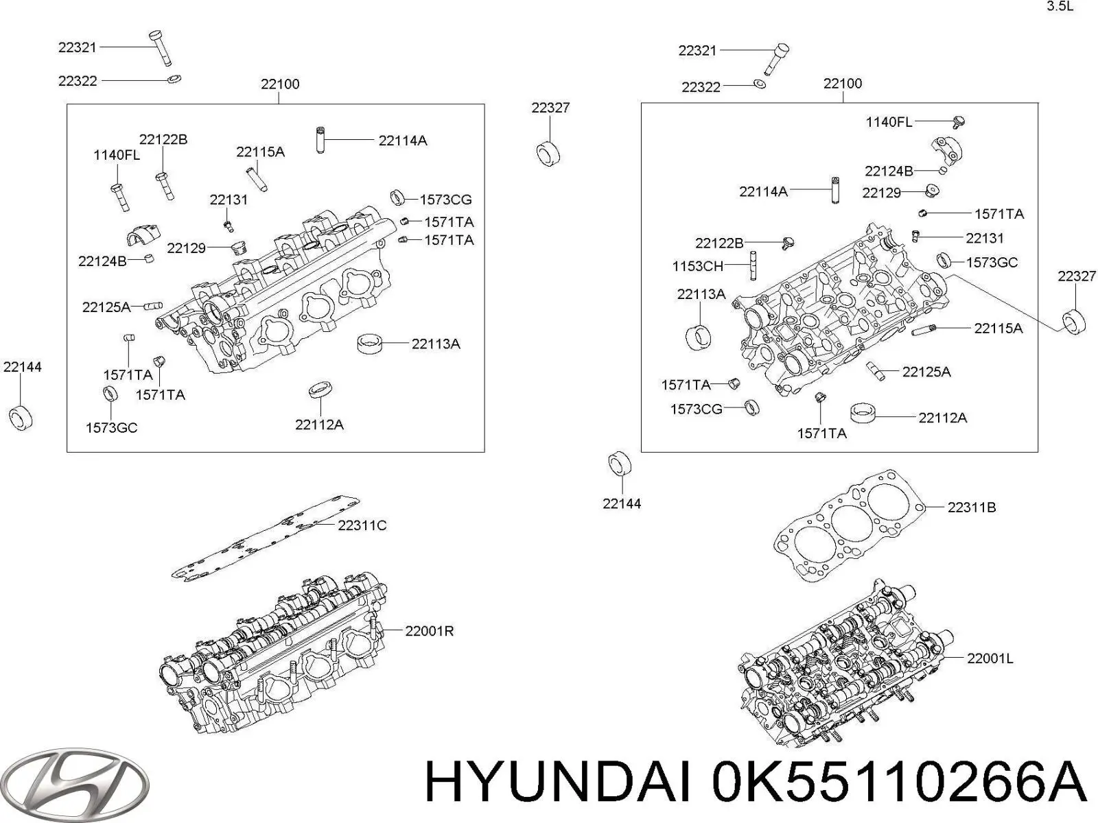  Hyundai/Kia 0K55110266A ціна, від 8.29 USD