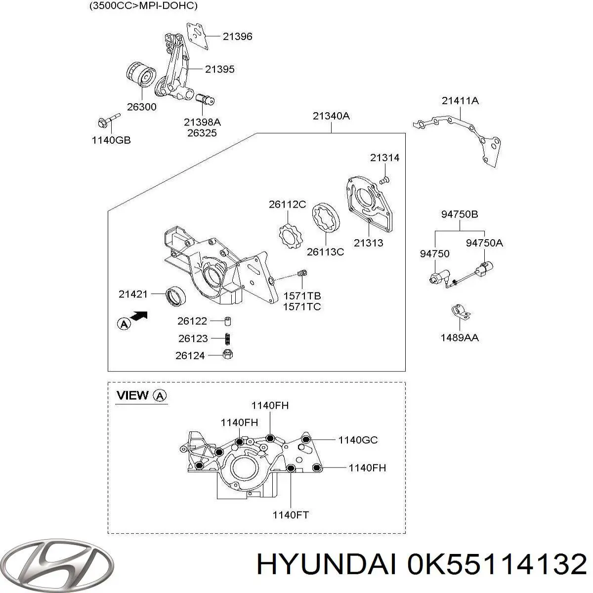  0K55114132 Hyundai/Kia