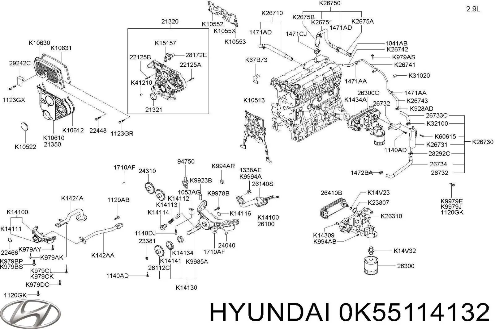 Купити 0K55114132 Hyundai/Kia 