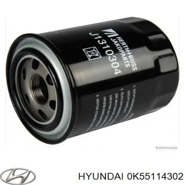 Масляний фільтр двигуна Hyundai/Kia 0K55114302 ціна, від 8.55 USD