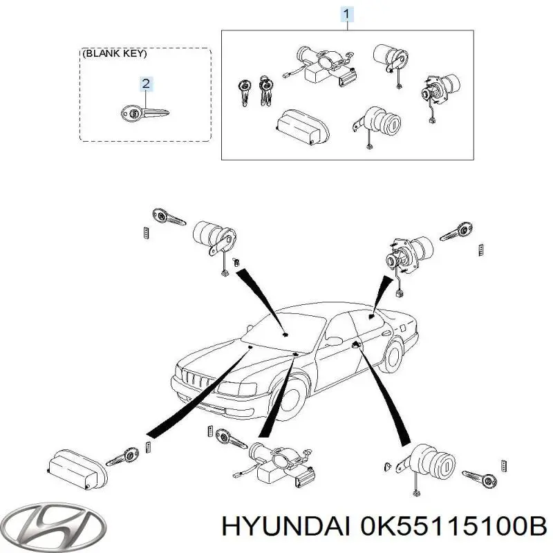 Купити 0K55115100B Hyundai/Kia Насос охолоджуючої рідини