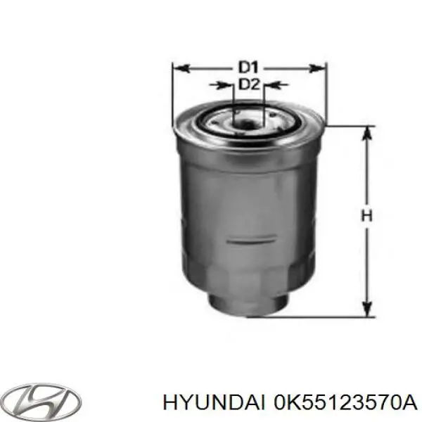 Купити 0K55123570A Hyundai/Kia Фільтр-відстійник палива грубої очистки