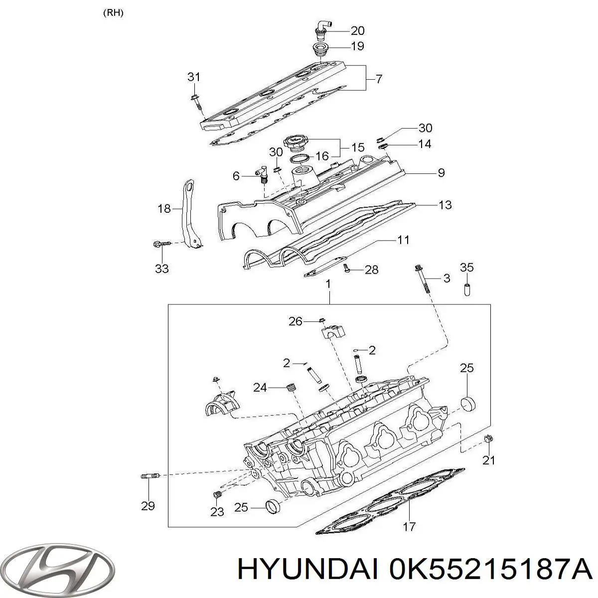  0K55215187A Hyundai/Kia