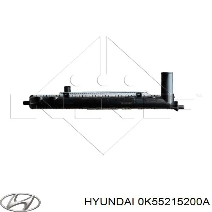 0K55215200A Hyundai/Kia Радіатор охолодження двигуна