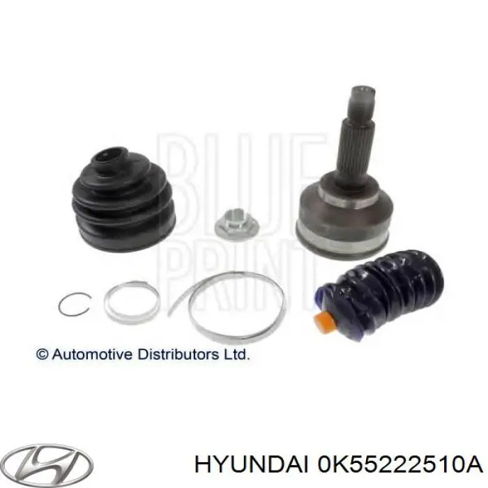 Купити 0K5522550XA Hyundai/Kia Піввісь права