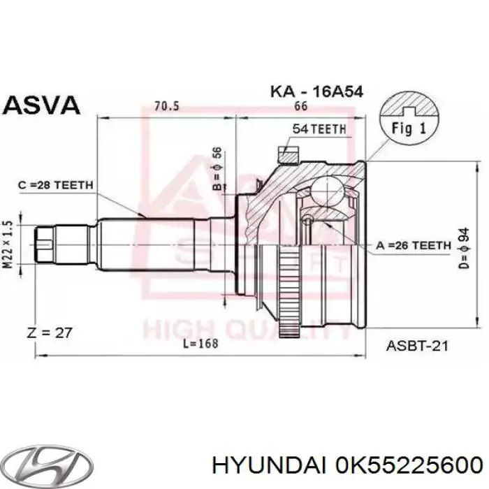 0K55225600A Hyundai/Kia 