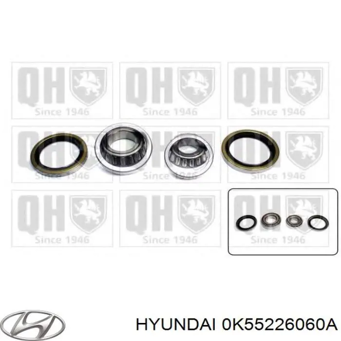 Маточини задніх коліс Hyundai/Kia 0K55226060A ціна, від 282.99 USD