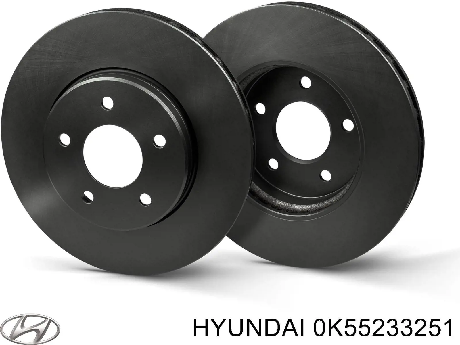 Гальмівні диски передні 0K55233251 Hyundai/Kia