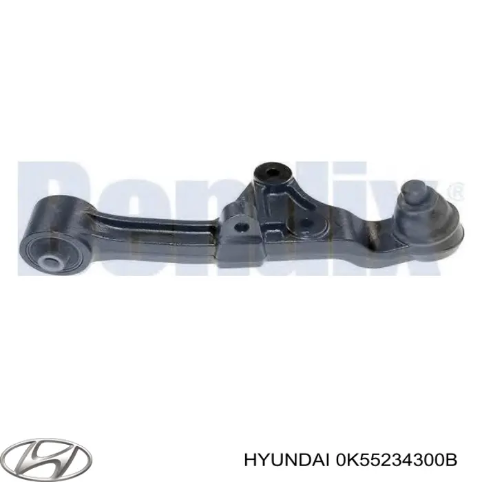 0K55234300B Hyundai/Kia Важіль передньої підвіски нижній, правий