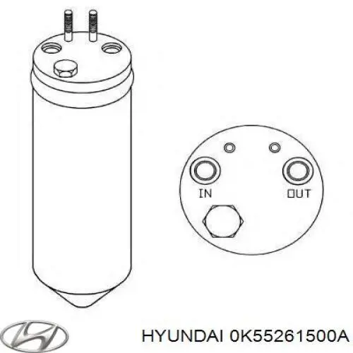 Ресивер-осушувач кондиціонера Hyundai/Kia 0K55261500A ціна, від 17.09 USD