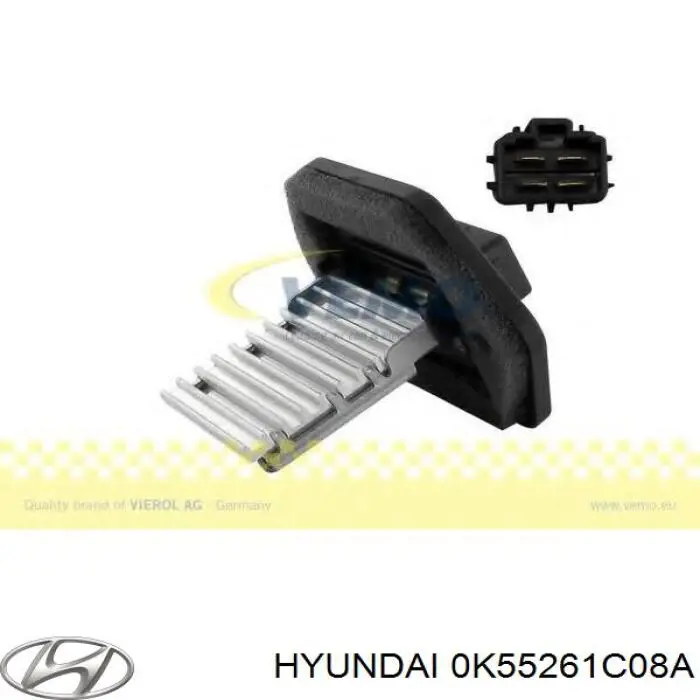 Резистор обігрівача Hyundai/Kia 0K55261C08A ціна, від 6.15 USD