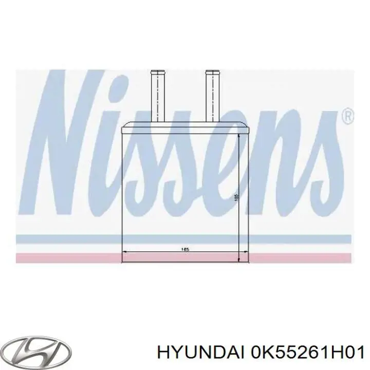 Радіатор пічки (обігрівача) Hyundai/Kia 0K55261H01 ціна, від 53.81 USD