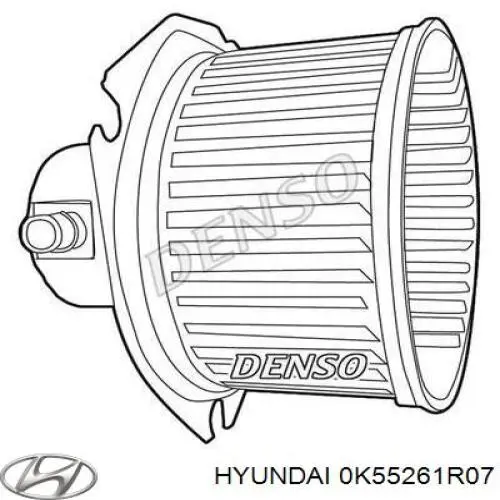 Двигун вентилятора пічки (обігрівача салону) 0K55261R07 Hyundai/Kia