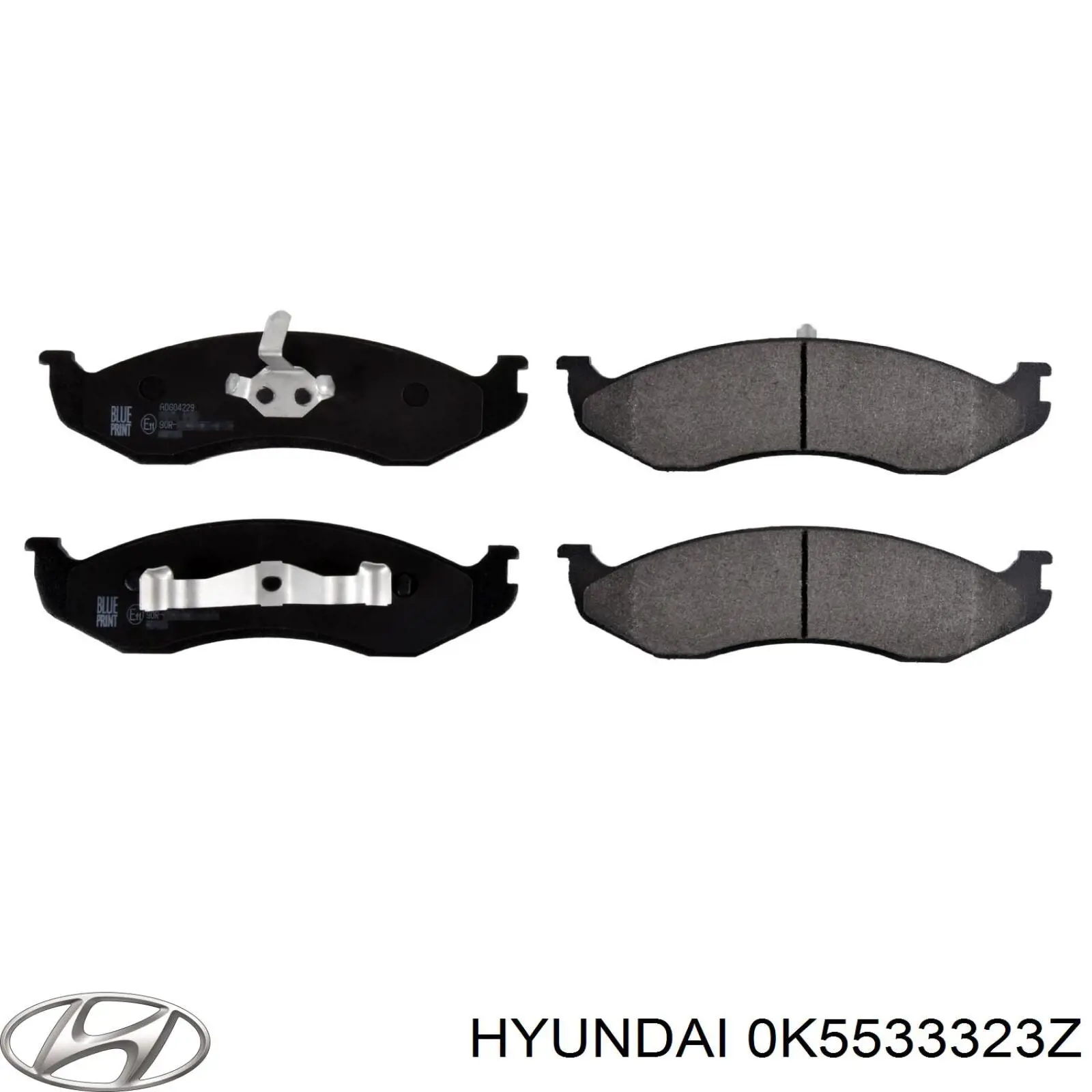 0K5533323Z Hyundai/Kia колодки гальмівні передні, дискові