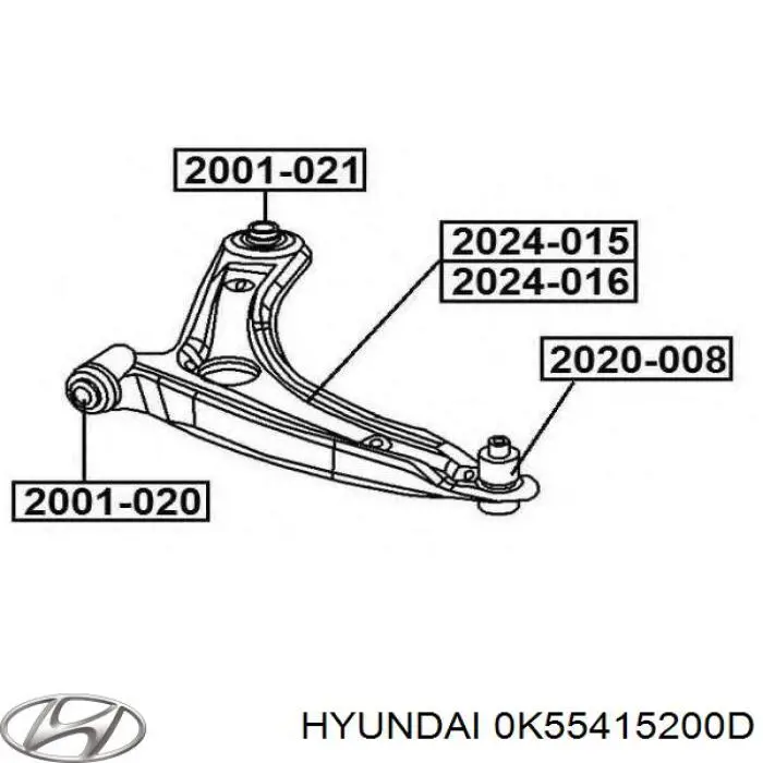 Радіатор основний Hyundai/Kia 0K55415200D ціна, від 69.28 USD