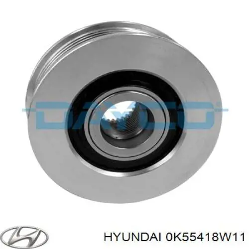 Шків генератора 0K55418W11 Hyundai/Kia