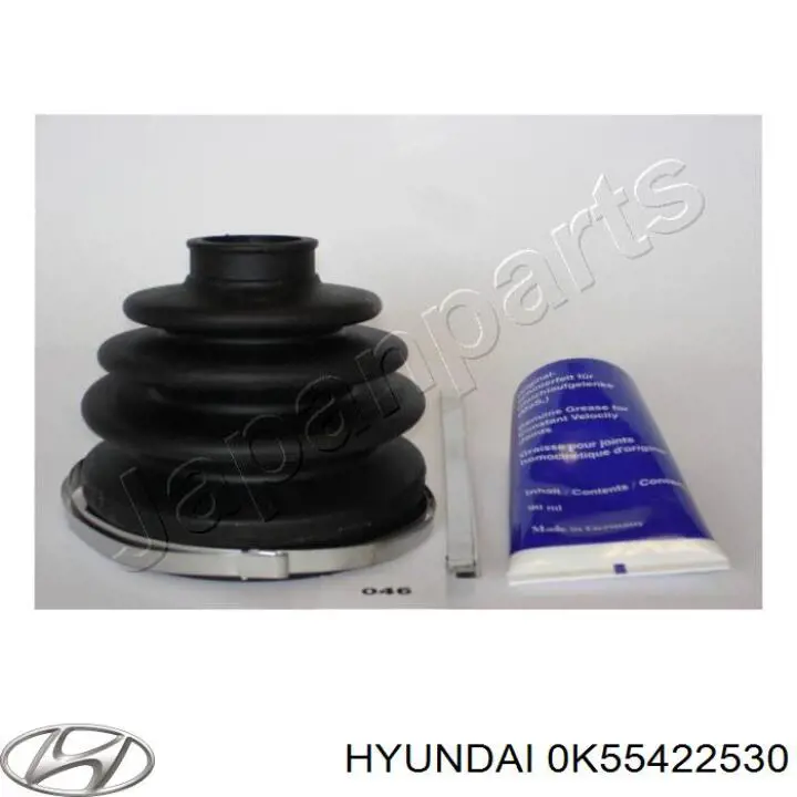 0K55422530 Hyundai/Kia пильник шруса зовнішній, передній піввісі