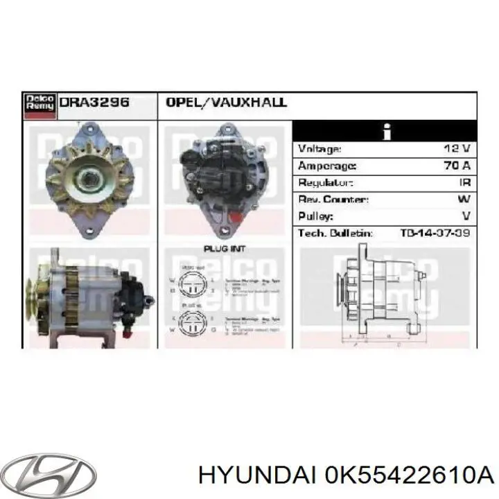  Hyundai/Kia 0K55422610A