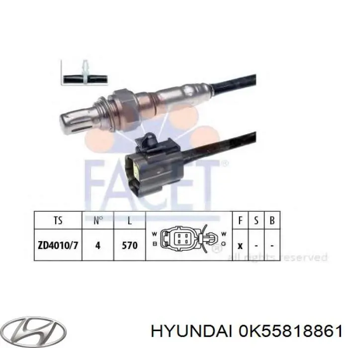 0K55818861 Hyundai/Kia 