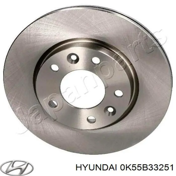 Гальмівні диски передні 0K55B33251 Hyundai/Kia