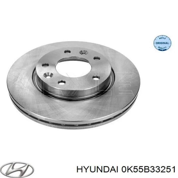 0K55B33251 Hyundai/Kia диск гальмівний передній