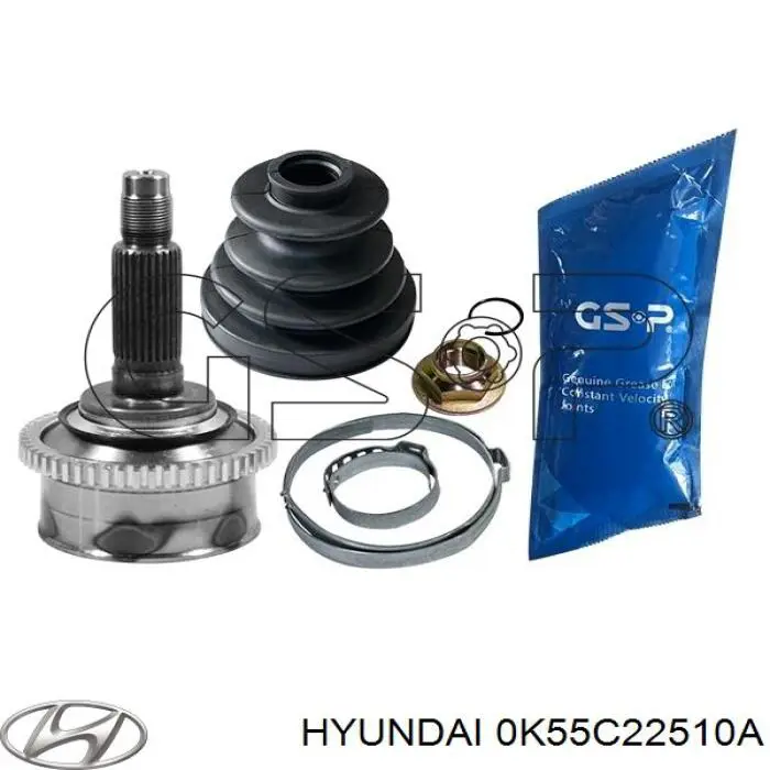 ШРУС зовнішній передній 0K55C22510A Hyundai/Kia