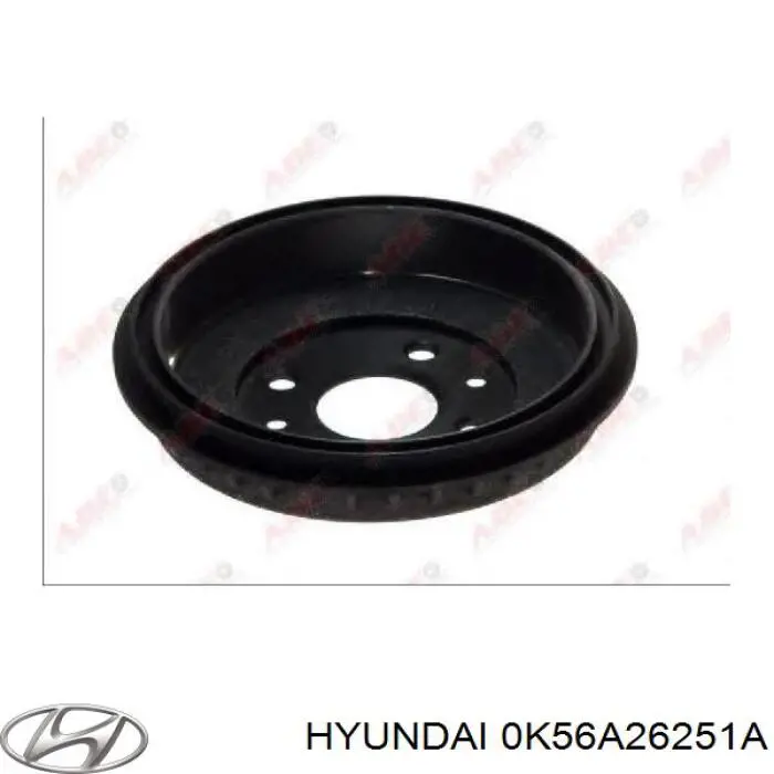 Барабан гальмівний задній Hyundai/Kia 0K56A26251A ціна, від 53.73 USD
