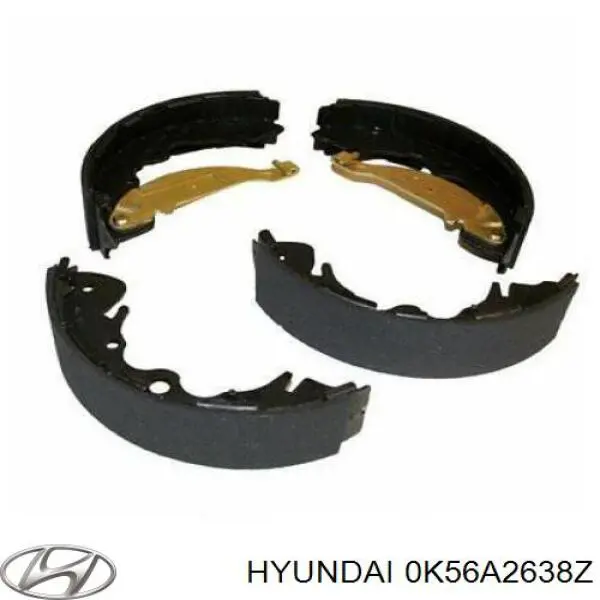 Колодки гальмові задні, барабанні Hyundai/Kia 0K56A2638Z ціна, від 45.23 USD