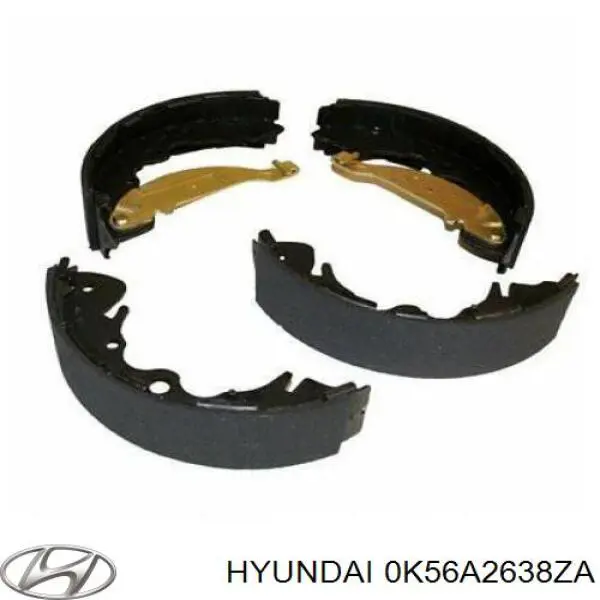 Колодки гальмові задні, барабанні Hyundai/Kia 0K56A2638ZA ціна, від 30.67 USD