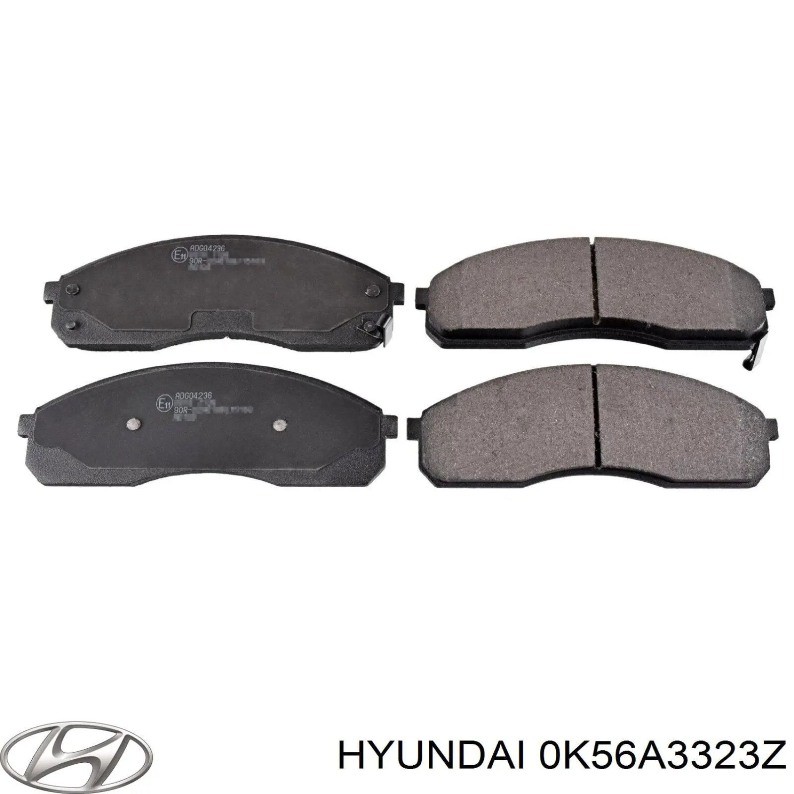 Купити 0K56A3323Z Hyundai/Kia Колодки гальмівні передні, дискові