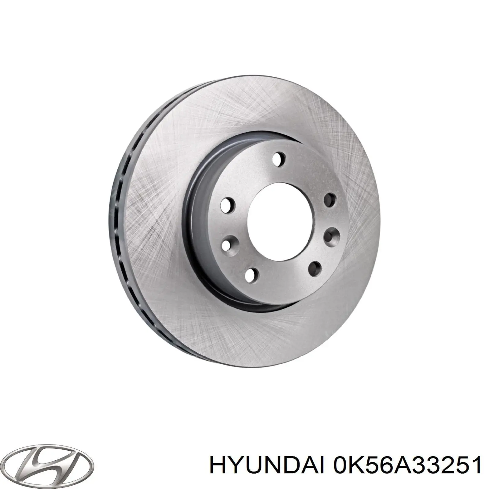 Диск гальмівний передній 0K56A33251 Hyundai/Kia